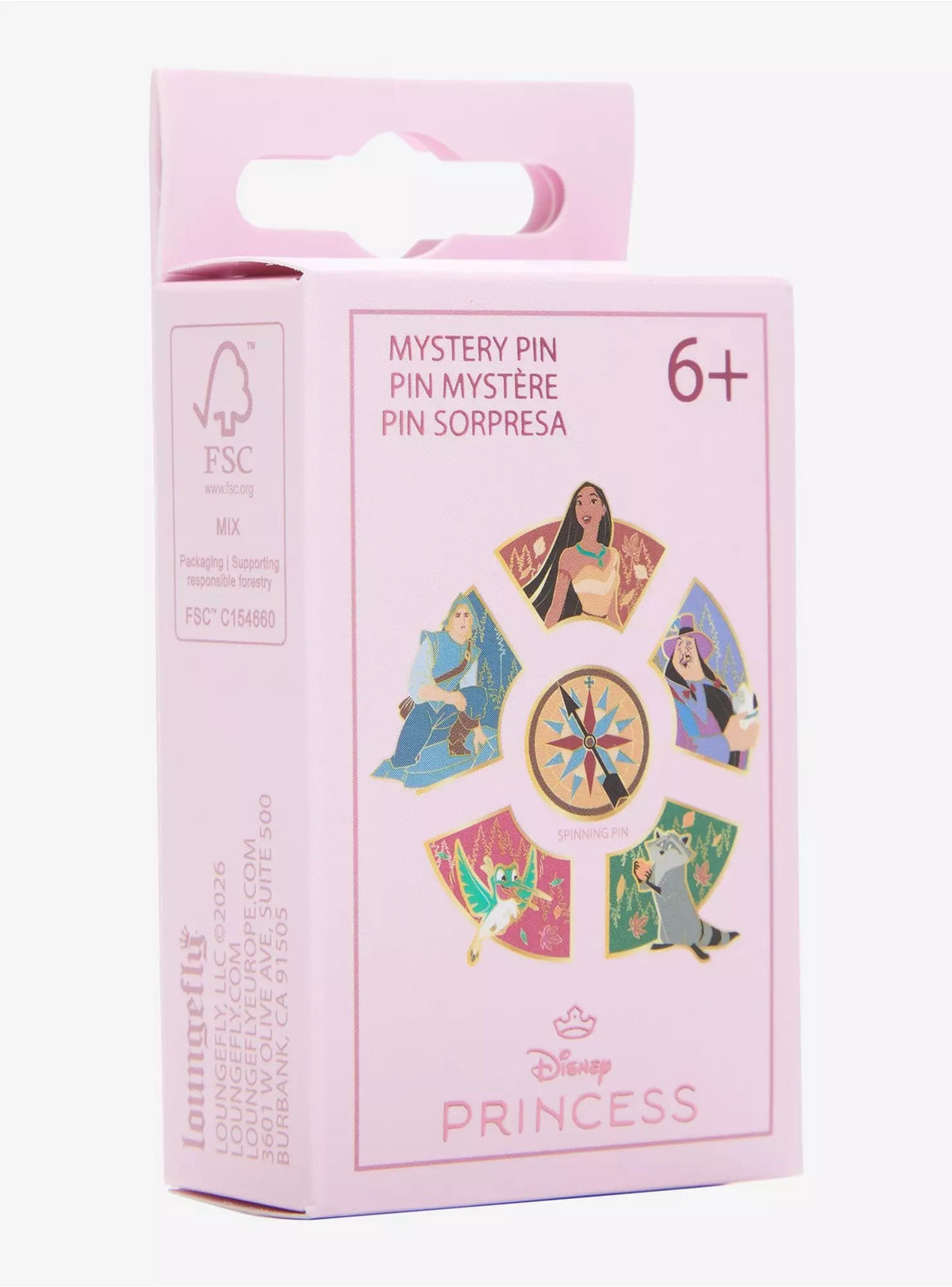 Loungefly Disney Pocahontas Compass Puzzle Blind Box Enamel Pin HT/BL