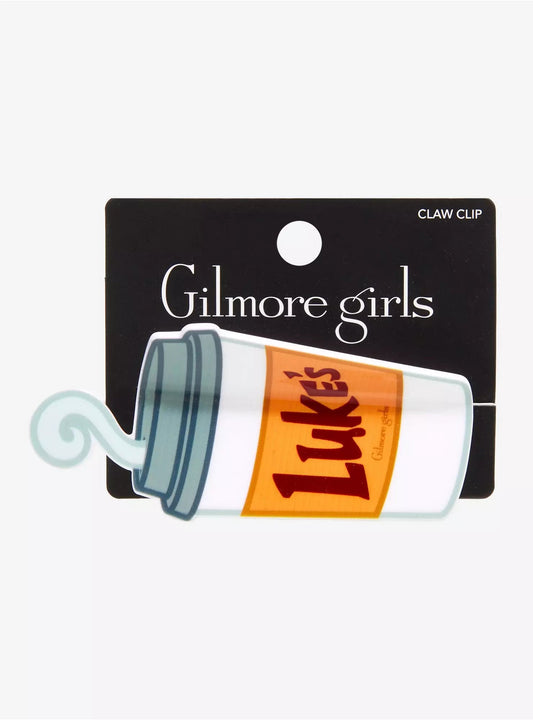 Gilmore Girls Luke's Coffee Cup Claw Clip HT/BL