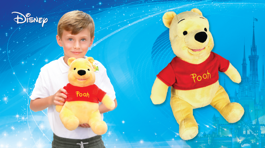 DISNEY PLUSH MEDIUM - WINNIE THE POOH IN BAG Import dragon