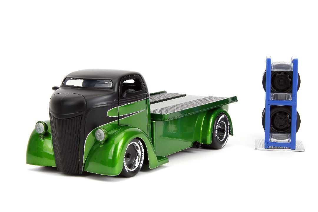 Jada 1/24 "Just Trucks" - 1947 Ford COE Flatbed w/ Rack HPD
