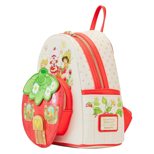 LOUNGEFLY STRAWBERRY SHORTCAKE HOUSE BACKPACK