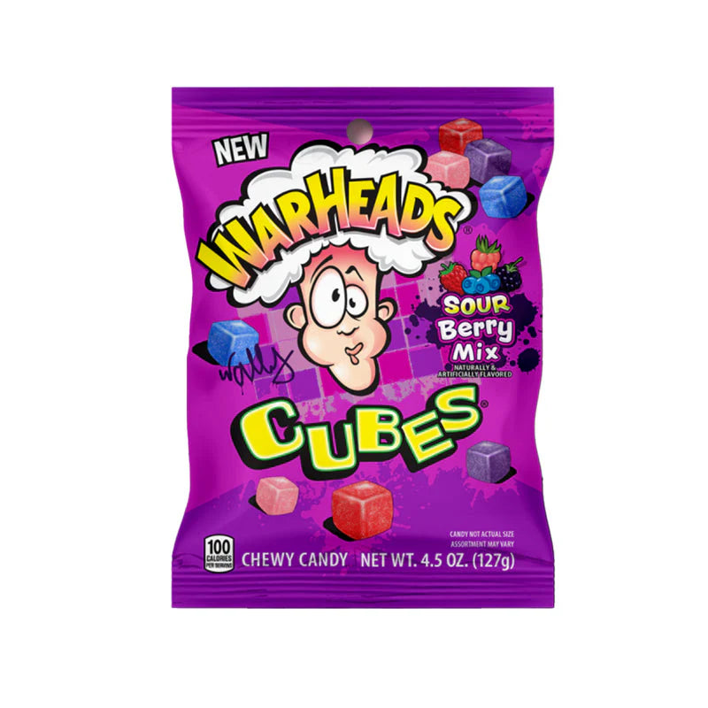 Warheads peg bag Berry Cubes 127g