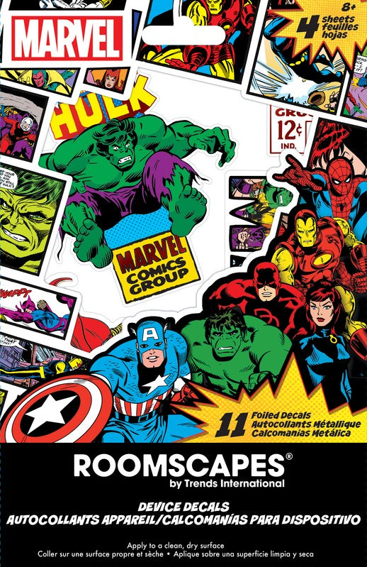 MARVEL SUPER HEROES - DEVICE DECALS - WITH FOIL