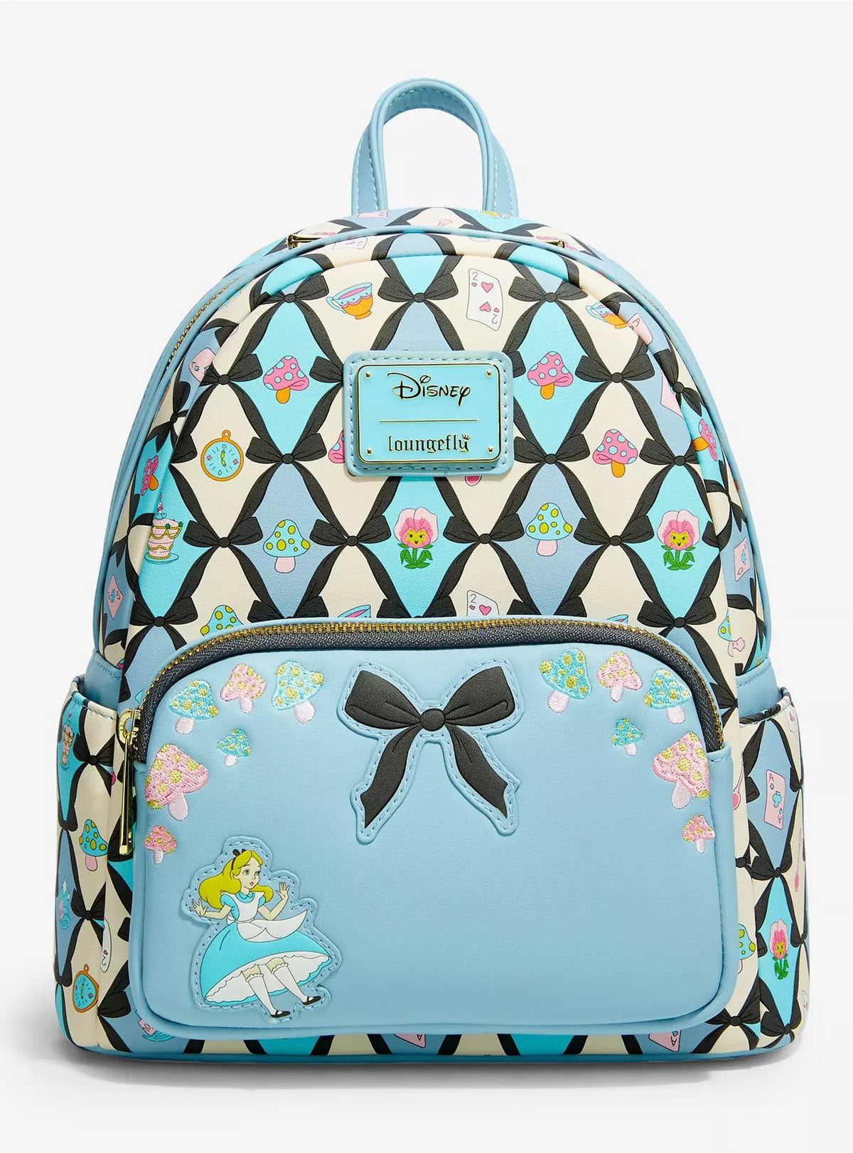 Loungefly Disney Alice in Wonderland Patterned Mini Backpack HT/BL