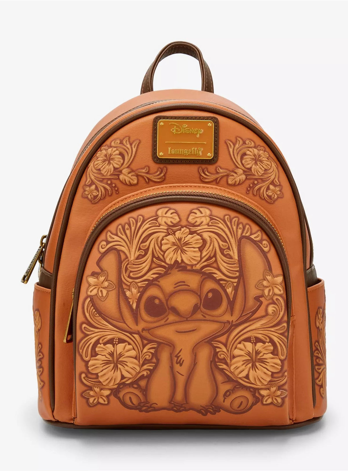 Loungefly Disney Lilo & Stitch Tonal Stitch Carving Mini Backpack HT/BL