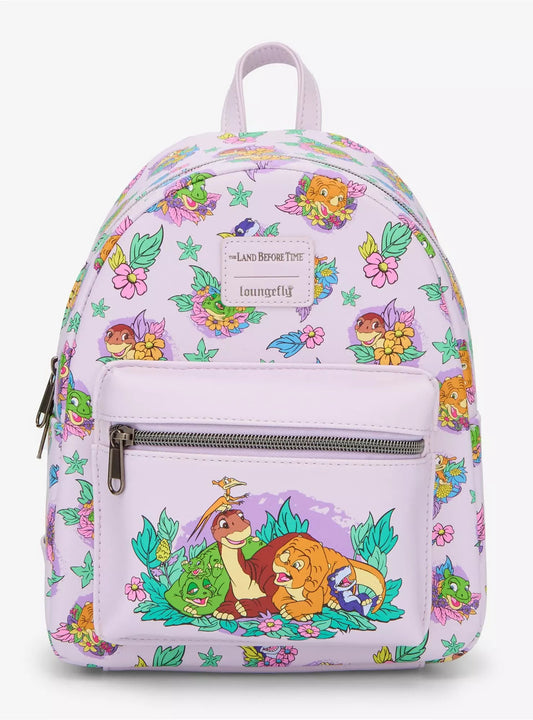 Loungefly The Land Before Time Dinosaurs Floral Mini Backpack HT/BL
