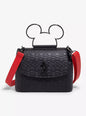Loungefly Disney Mickey Mouse Debossed Silhouette Crossbody Bag HT/BL