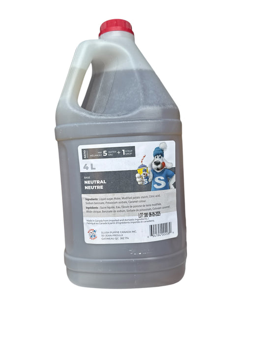 Slush puppie base neutre 4L Vrac slush