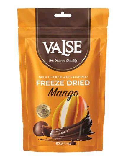valse mango freeze dried milk chocolate covered 80g Exosweet