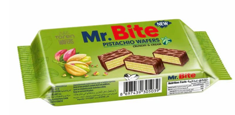 Mr bite pistachio wafers