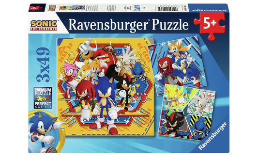 Sonic the Hedgehog 3x49 pc Puzzles Ravensburger