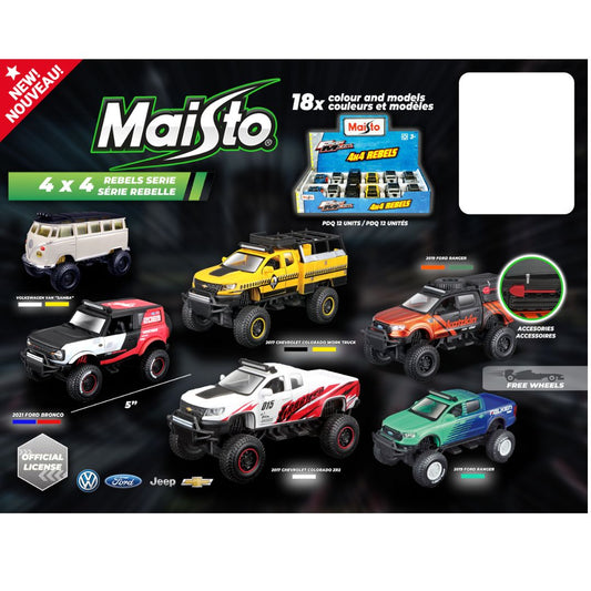 MAISTO DIE CAST 4X4
REBELS Groupe ricochet