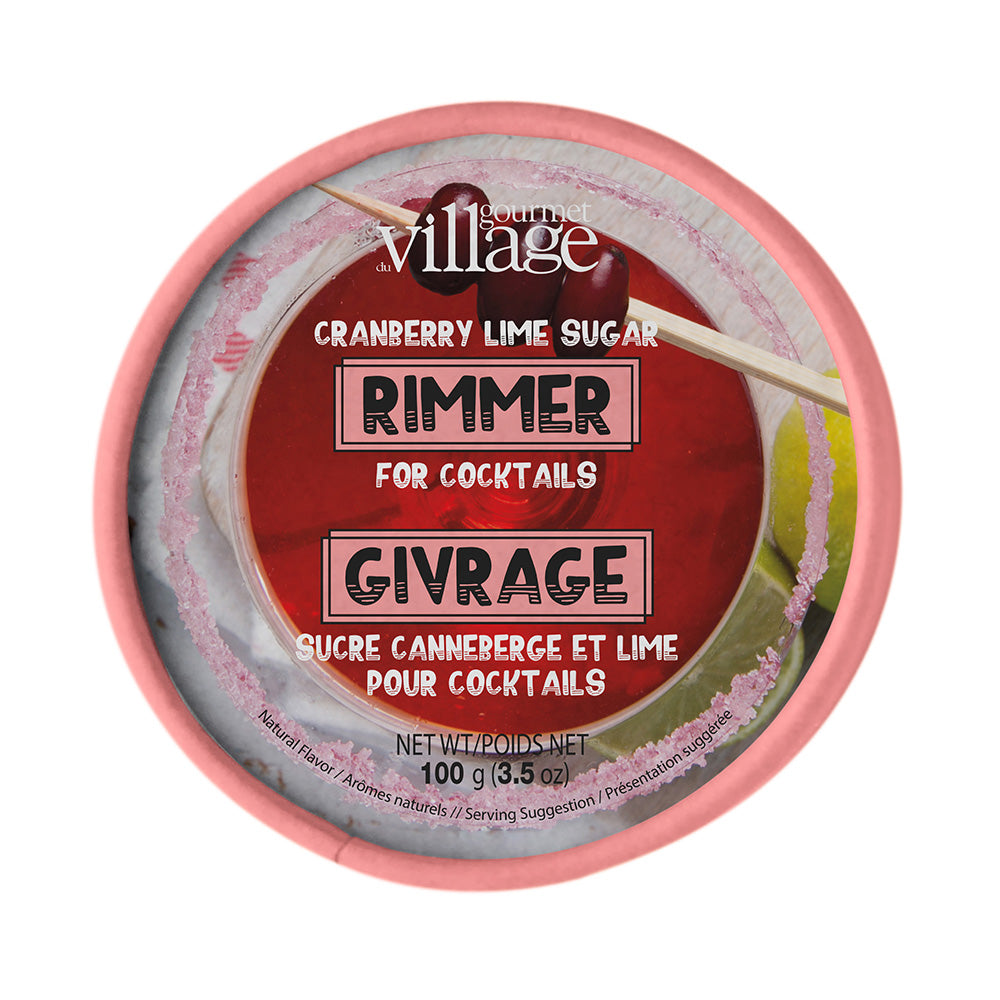 Givrage de verre canneberge et lime Village gourmet