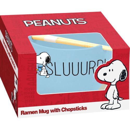 Peanuts Snoopy Sluuurp Ramen Ramen Mug & Chopstick Nmr