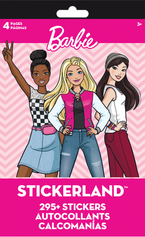 BARBIE - CORE - STICKERLAND 4 PAGE PAD Trends