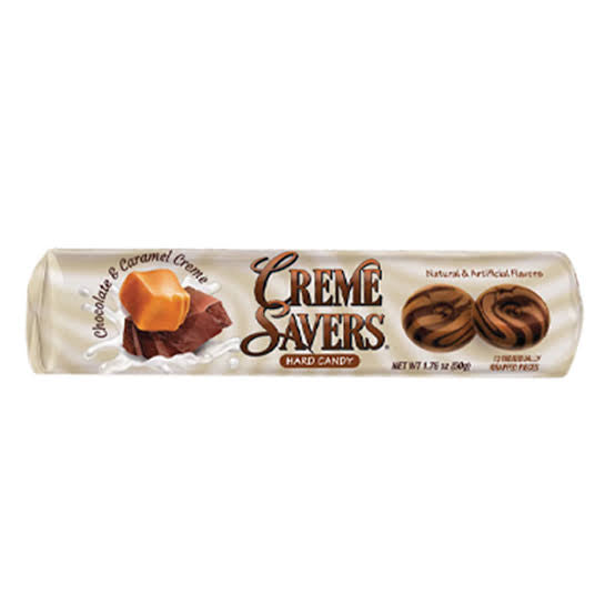 Creme Savers - CHOCOLATE & CARAMEL - ROLLS 1.76oz Blackcat