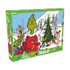 Grinch Christmas 1000 Piece Glitter Snow Jigsaw Puzzle Nmr