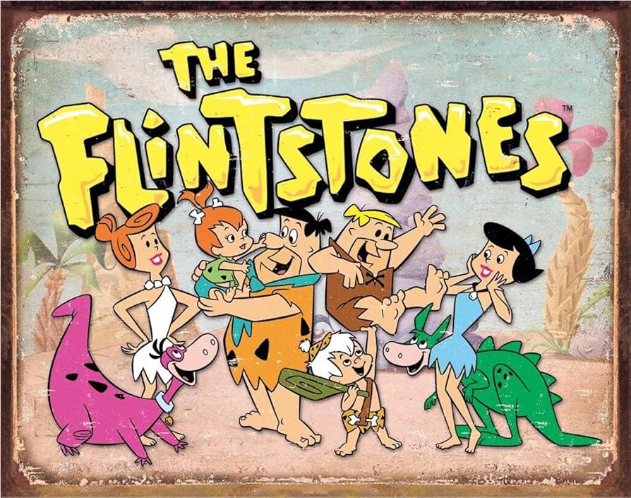 AFFICHE MÉTAL FLINTSTONE Distribution julia