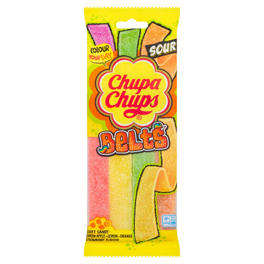 Chupa Chups -Sour Assorted Belts 90g Blackcat
