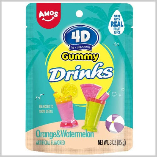 Amos - 4D GUMMY DRINKS 2.54oz (72g)