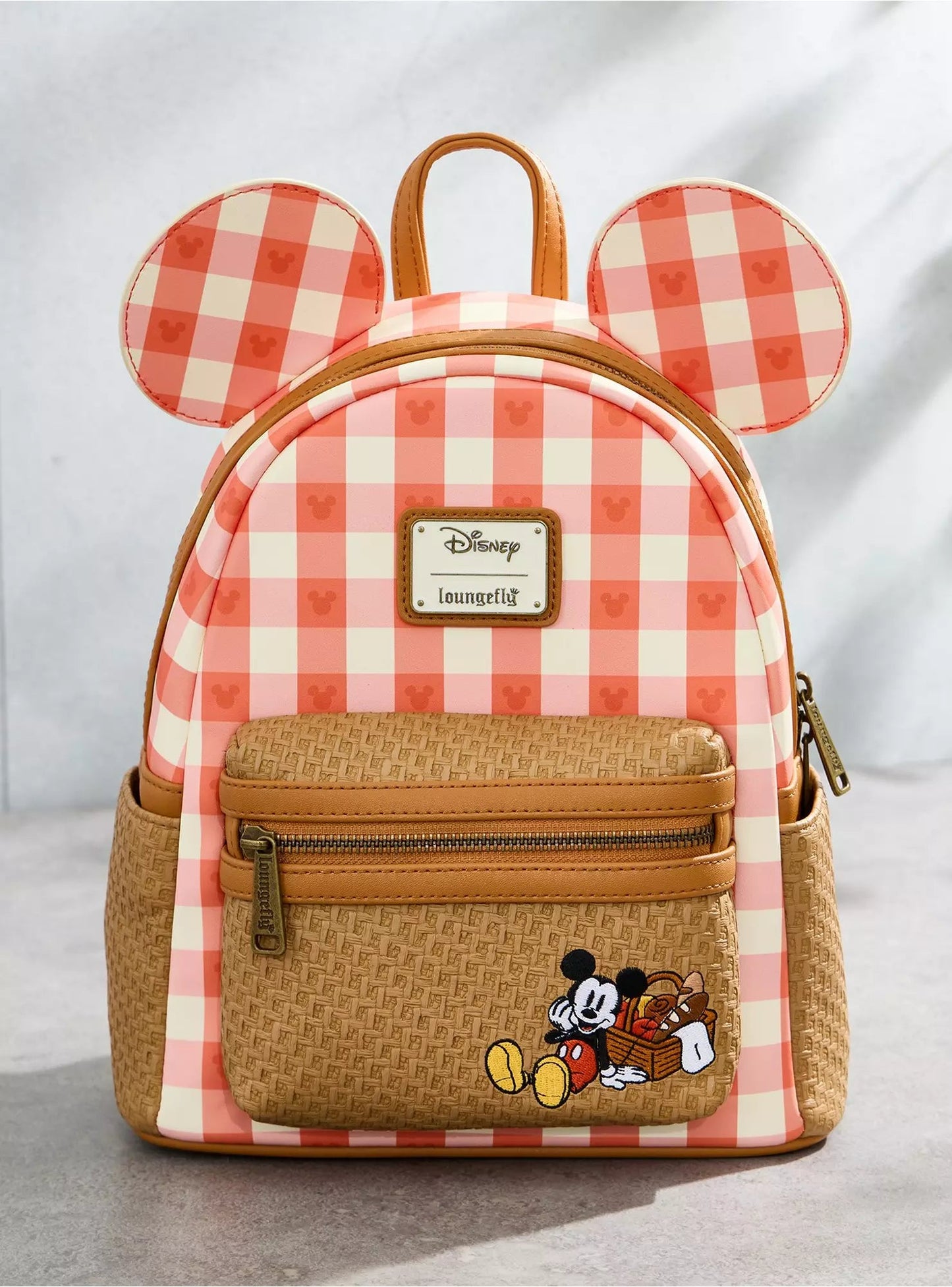Loungefly Disney Mickey Mouse Picnic Ears Mini Backpack HT/BL