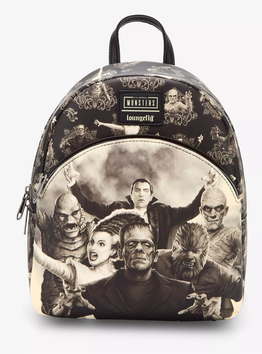 Loungefly Universal Monsters Sepia Mini Backpack HT/BL