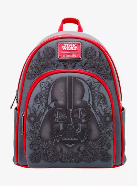 Loungefly Star Wars Darth Vader Embossed Floral Mini Backpack HT/BL