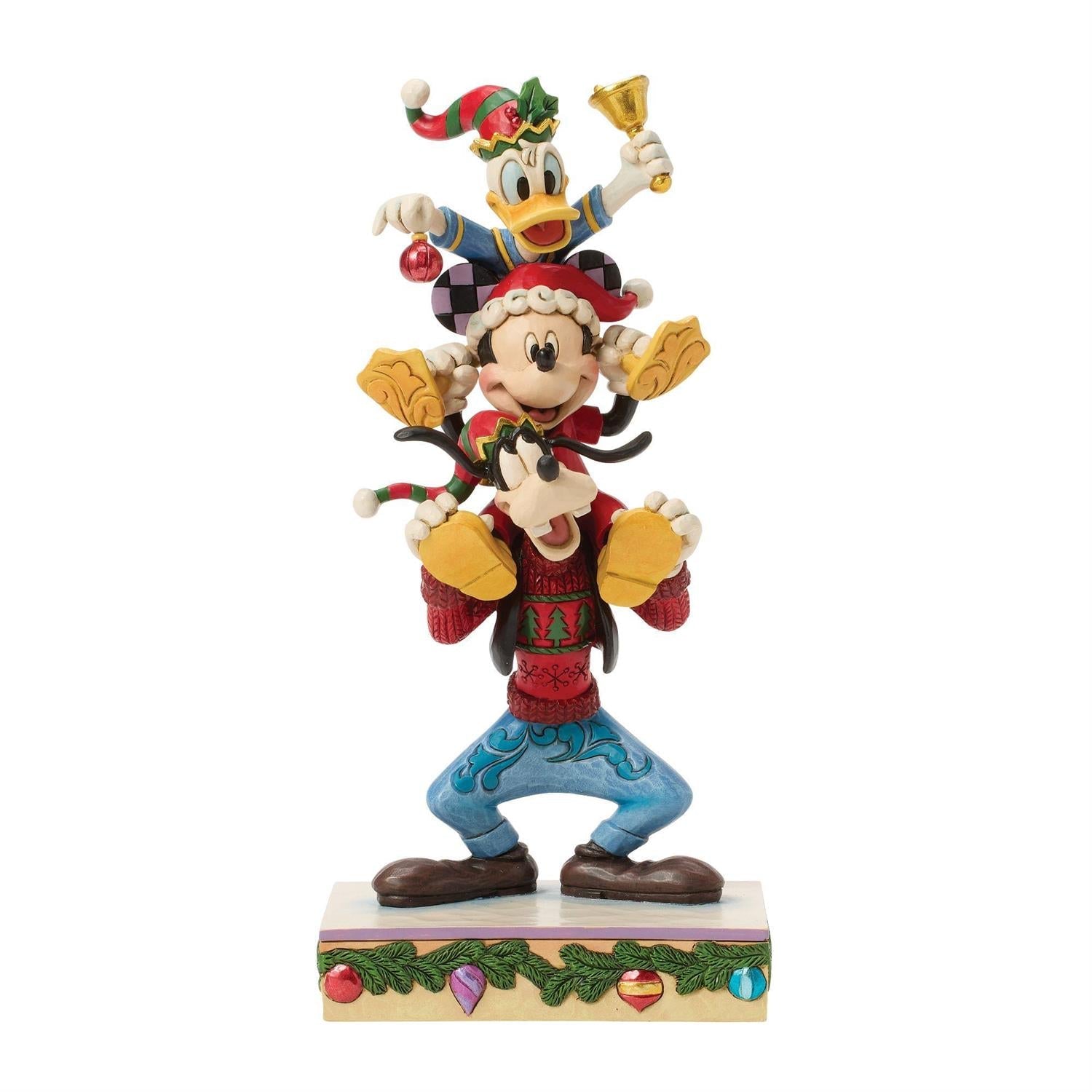 Mickey Donald Goofy Stacked Enesco
