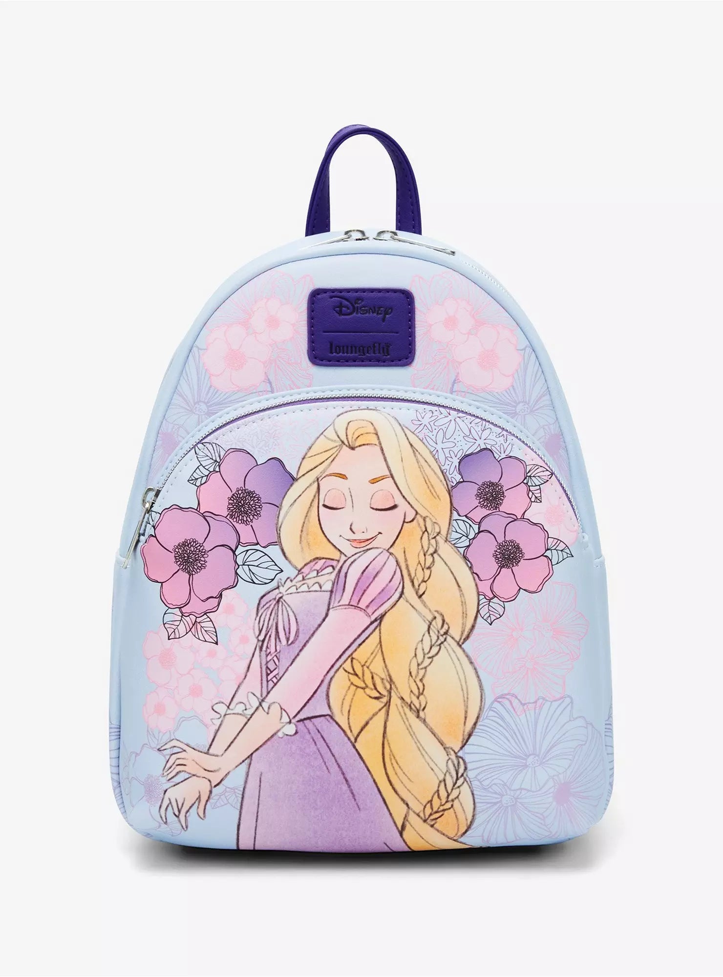 Loungefly Disney Tangled Rapunzel Pastel Flowers Mini Backpack HT/BL