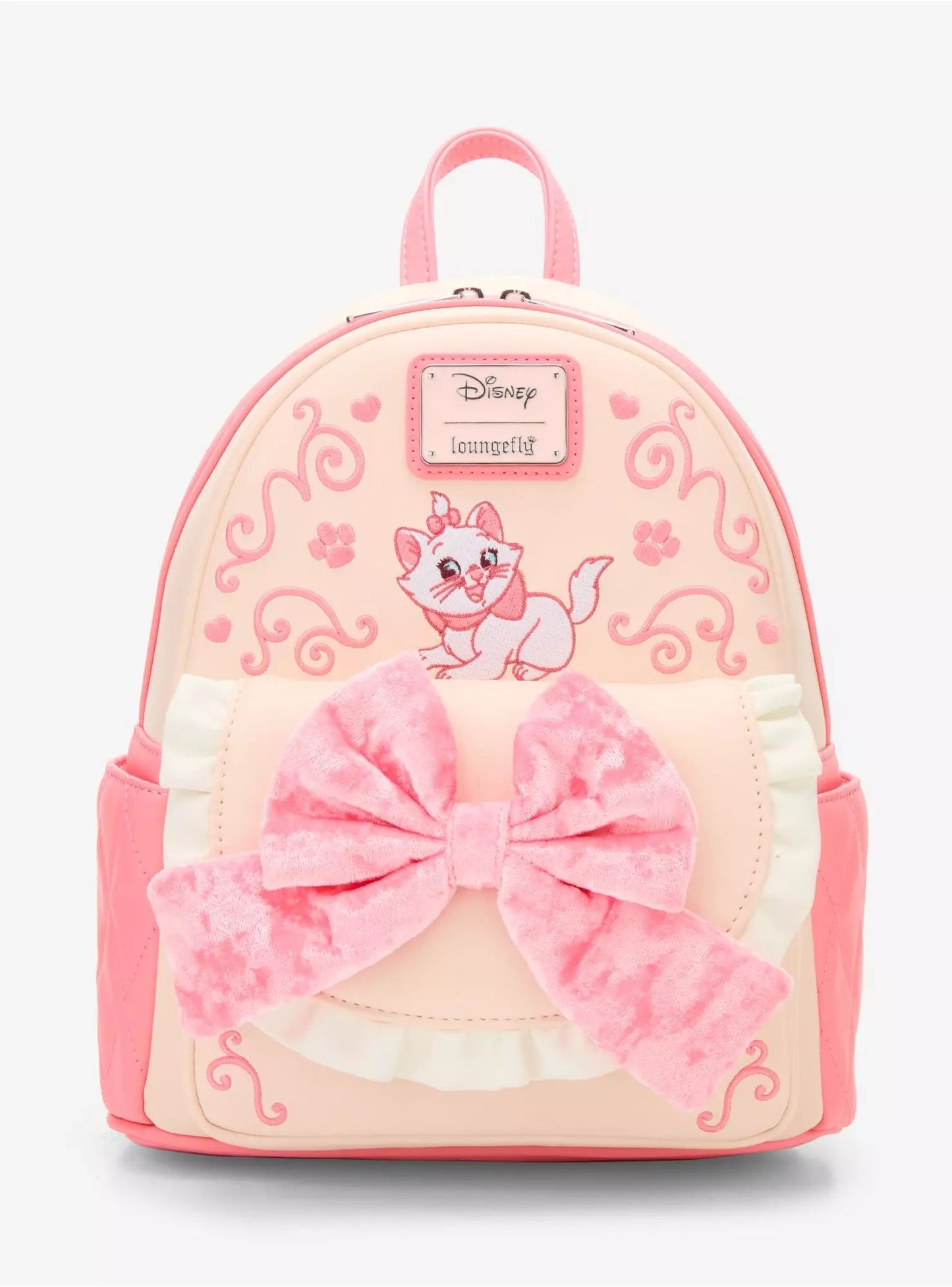 Loungefly Disney The Aristocats Marie Velvet Bow Mini Backpack HT/BL
