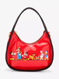 Loungefly Disney Mickey Mouse & Friends Red Vinyl Crossbody Bag HT/BL