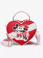 Loungefly Disney Mickey & Minnie Valentine's Day Chocolate Heart Box Chocolate Scented Figural Crossbody HT/BL