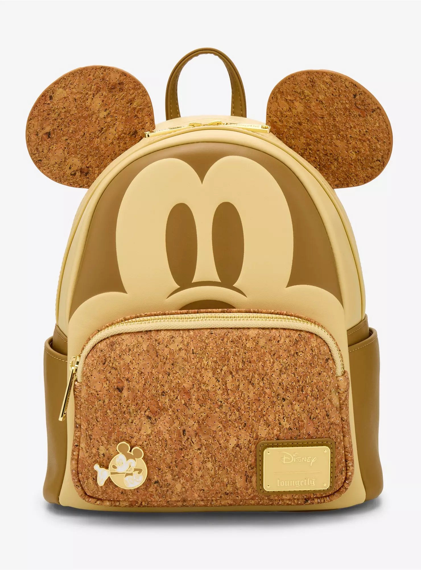 Loungefly Disney Mickey Mouse Corkboard Pin Display Ears Mini Backpack with Pin HT/BL