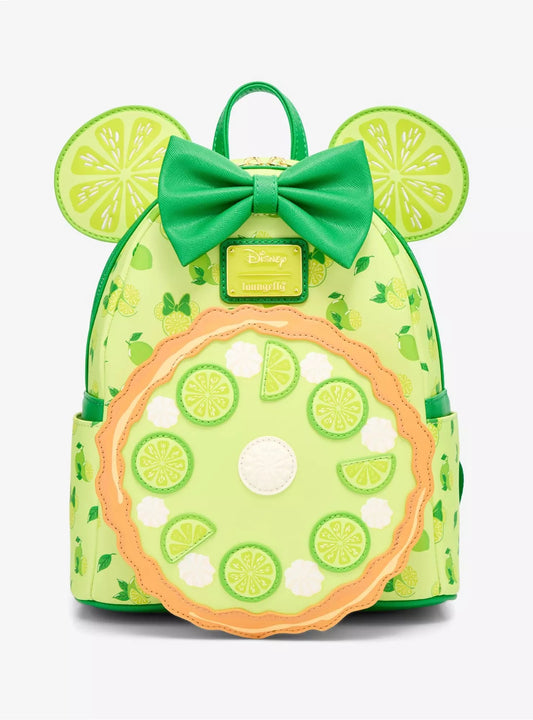 Loungefly Disney Minnie Mouse Key Lime Pie Lime Scented Mini Backpack HT/BL