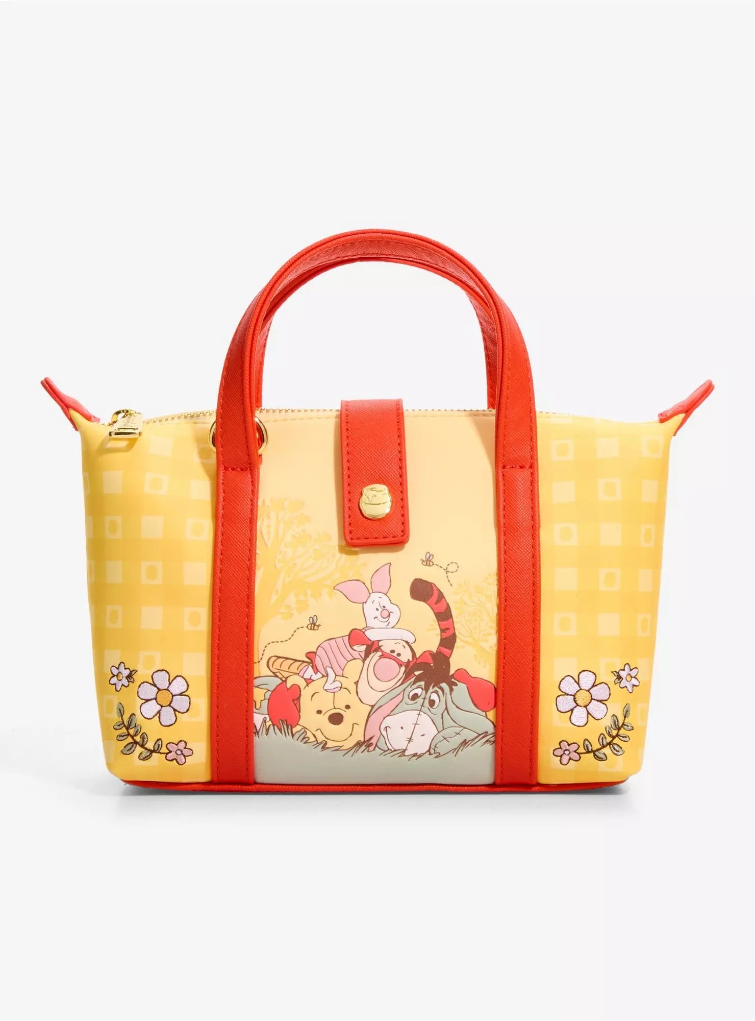 Loungefly Disney Winnie the Pooh Floral Gingham Mini Backpack HT/BL