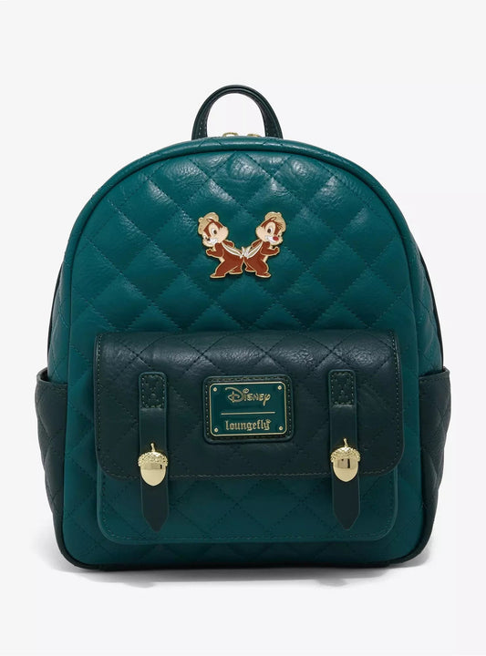 Loungefly Disney Chip & Dale Quilted Mini Backpack HT/BL