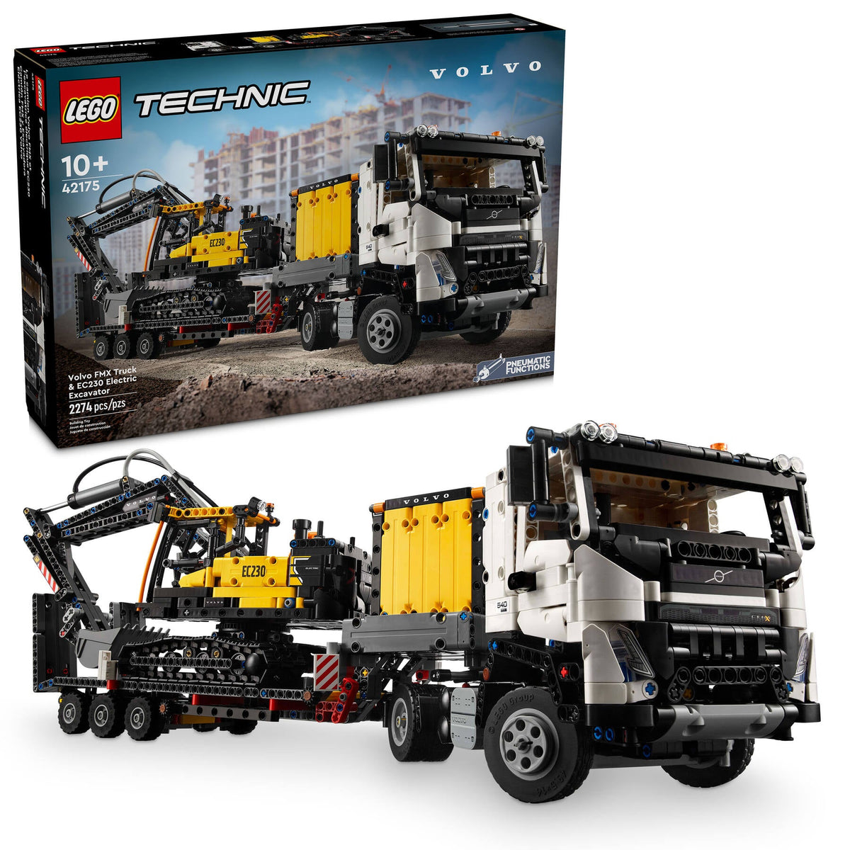 42175 Volvo FMX Truck & EC230 Electric Excavator Th toys lego