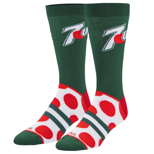 7UP Big Dots - Cool Socks Mens Crew Folded