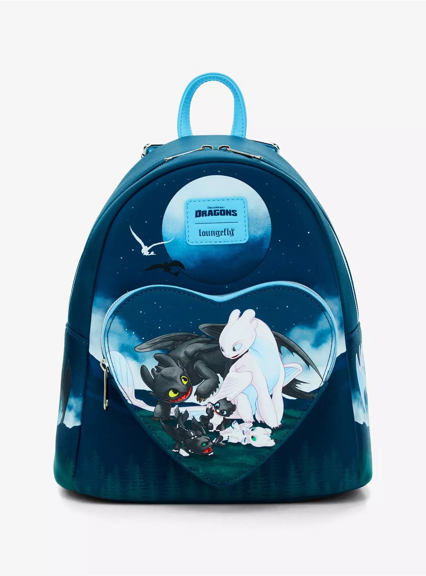 Loungefly How To Train Your Dragon Toothless & Light Fury Babies Mini Backpack HT/BL