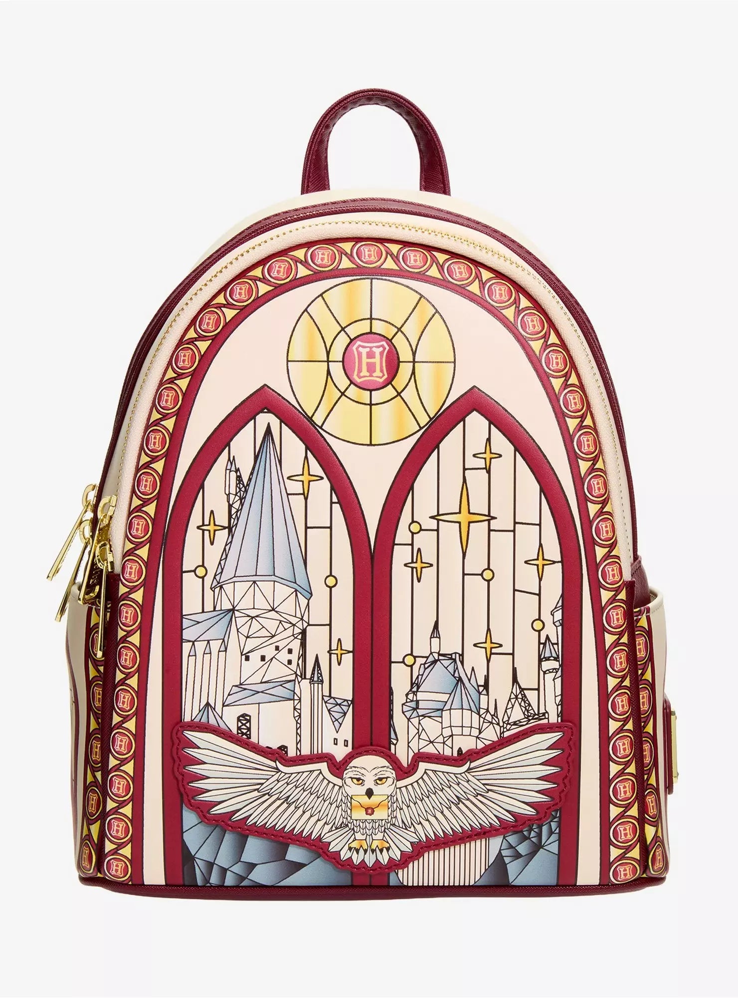 Loungefly Harry Potter Hedwig Stained Glass Window Mini Backpack HT/BL
