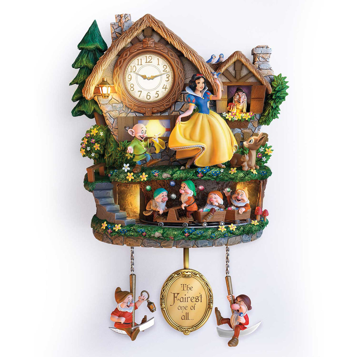 horloge blanche neige 7 nains Bradford