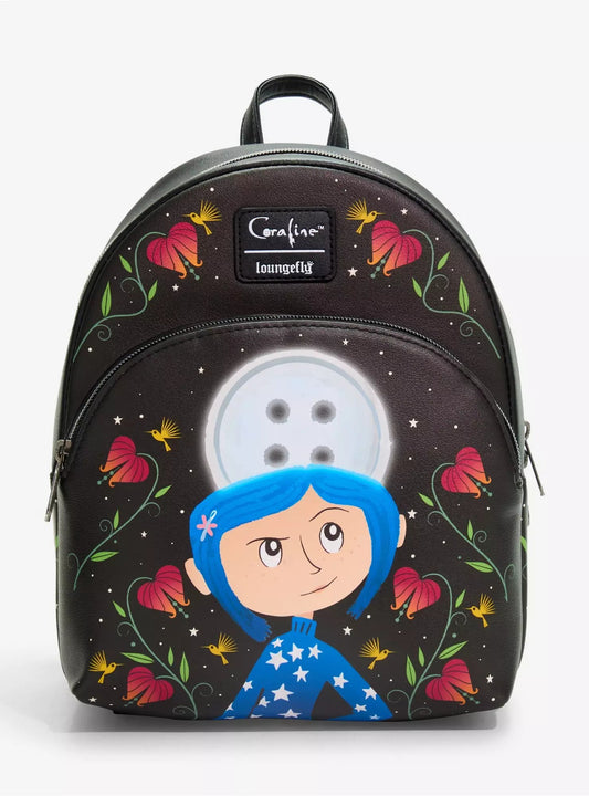 Loungefly Coraline Garden Moon Mini Backpack HT/BL