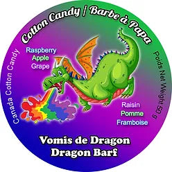 barbe a papa vomis de dragon Confiserie et cie