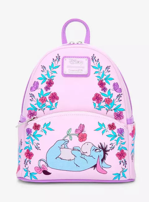 Loungefly Disney Winnie the Pooh Eeyore Floral Mini Backpack HT/BL