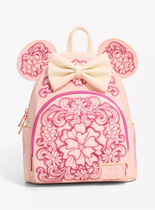 Loungefly Disney Minnie Mouse Floral Ears Mini Backpack HT/BL