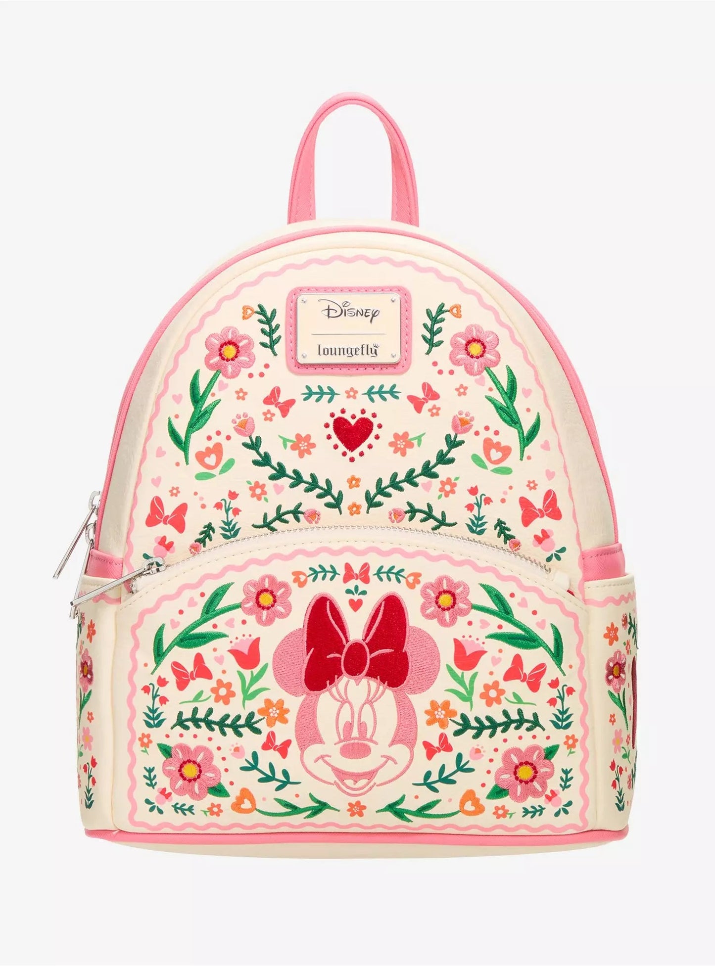 Loungefly Disney Minnie Mouse Floral Embroidered Mini Backpack HT/BL