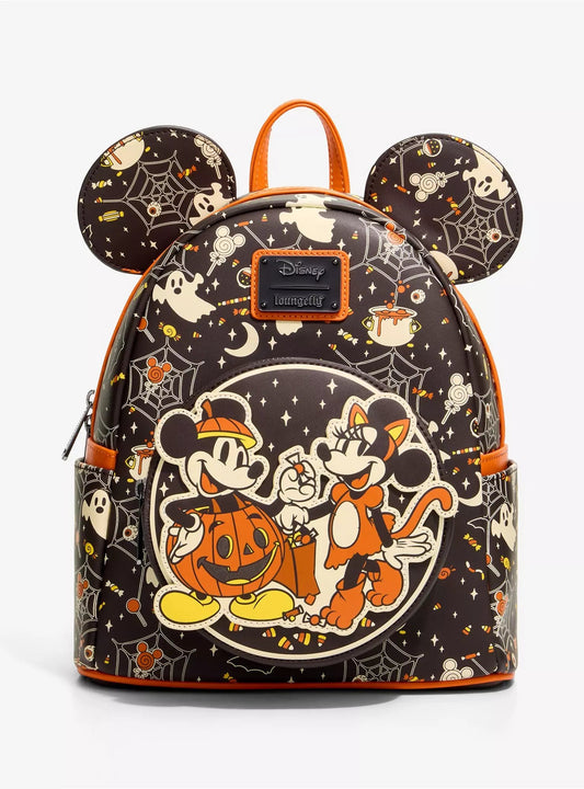 Loungefly Disney Mickey & Minnie Halloween Costumes Glow-in-the-Dark Mini Backpack HT/BL