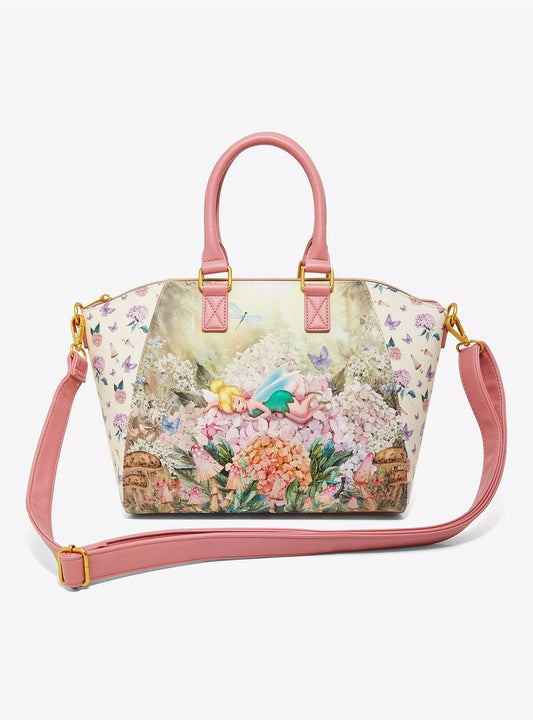 Loungefly Disney Tinker Bell Flower Nap Satchel Bag HT/BL