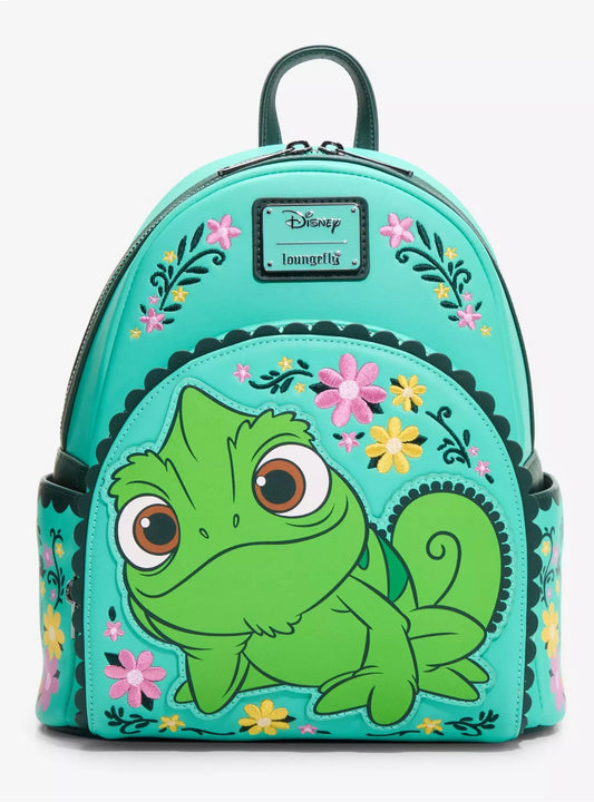 Loungefly Disney Tangled Pascal Floral Mini Backpack HT/BL
