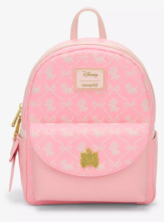 Loungefly Disney The Aristocats Marie Bows Allover Print Mini Backpack HT/BL